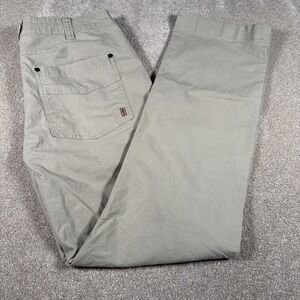 Brothers Sons Ripstop  Pants Mens 36 X 34 (FITS 36 X 33) Straight  Leg Beige